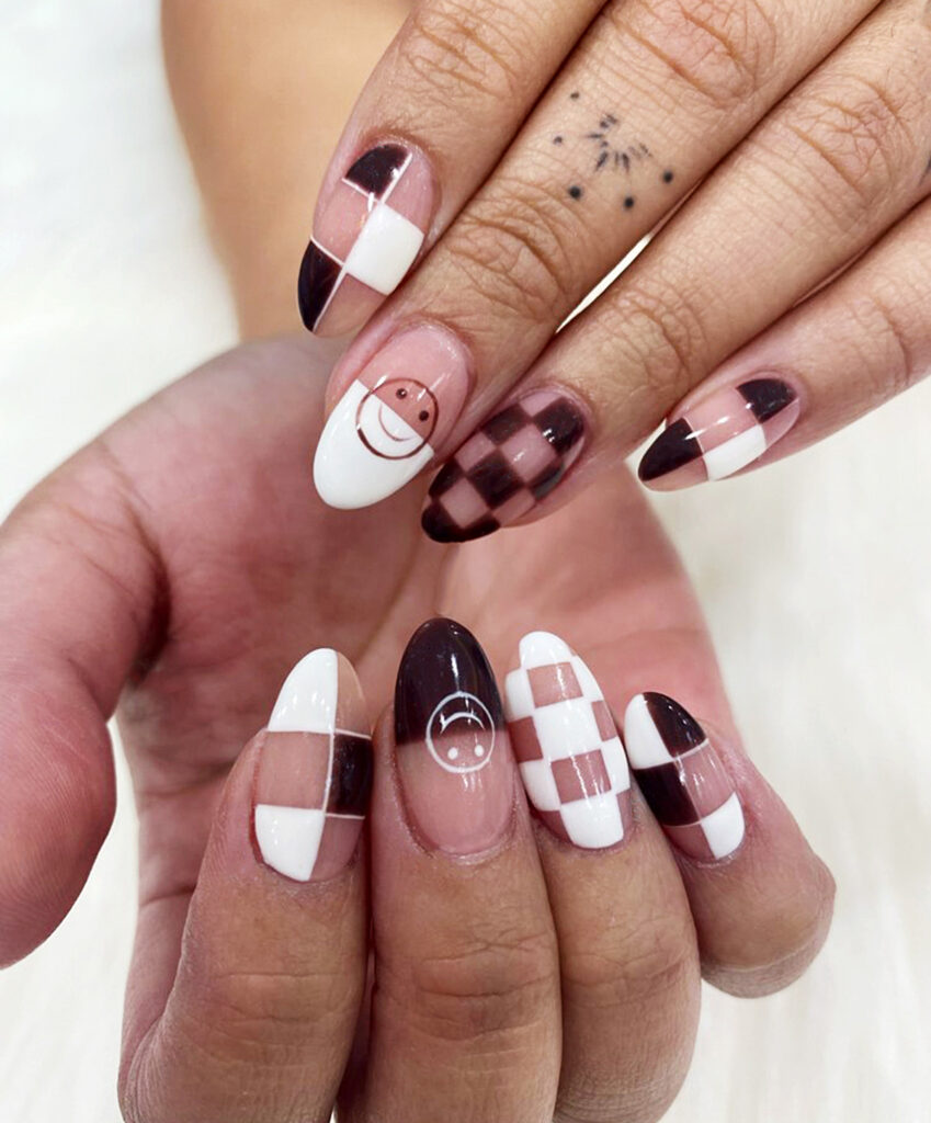Nail Extensions with Negative Space in 2025